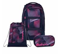 Satch Set Zaino Seismic Pink Articoli Scolastici Unisex Poliestere Riciclato Multicolor