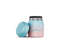 Satch Thermo Lunchbox 500ml, a tenuta stagna, isolato, con combinazione cucchiaio-forchetta integrata Light Blue Graffiti - Pink