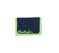 Satch Wallet - Portafoglio, unisex per bambini, Blu/Giallo (Toxic Yellow)
