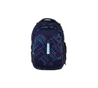 satch zaino scolastico match Purple Laser - Blu scuro | Ergonomico, espandibile fino a 35 L, stabile e con tasca frontale extra per la scuola dalla 5ª classe