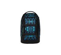 satch zaino scolastico pack Caleido Blue - Nero | Ergonomico con capacità di 30 L, stabile e con organizzazione intelligente per tutto il materiale scolastico