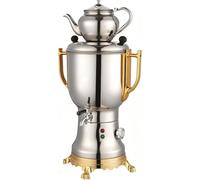 Satcha elettrica 1800W con teiera Dual 4L e 1L, Regolabile 30-100°C per la Birra autentica Turca per tè e caffè turchi