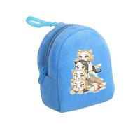 Satdflie Anime Demon Slayer Moneta Borsa, Cartone animato in peluche con cerniera mini portafoglio moneta, portachiavi Cuffie Borse di stoccaggio, Regalo per ragazzo e ragazze Natali, stile/31