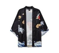 Satdflie Anime Haikyuu!! Volleyball Club Kimono Cosplay uomini costume stampato mantello per Halloween Carnevale ragazzi giacca superiore, stile/6, 3XL