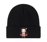 Satdflie Demon Slayer Anime Cappelli a Maglia con Berretti per Uomini Donne Teste Casual Invernali Cappello Unisex Stampa