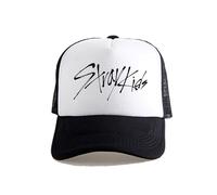 Satdflie Stray Bambini Baseball Cappello per Uomini Donne Cappello Sole Felix Hyunjin Han Seungmin I.N Bangchan Lee Conoscere Changbin Hiphop Cappello, Fans, Bianco/3