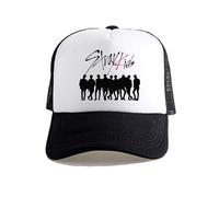 Satdflie Stray Bambini Baseball Cappello per Uomini Donne Cappello Sole Felix Hyunjin Han Seungmin I.N Bangchan Lee Conoscere Changbin Hiphop Cappello, Fans, Bianco/2