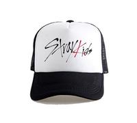 Satdflie Stray Bambini Baseball Cappello per Uomini Donne Cappello Sole Felix Hyunjin Han Seungmin I.N Bangchan Lee Conoscere Changbin Hiphop Cappello, Fans, Bianco/1
