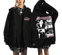 Satdflie StrayKids Cerniera Cappuccio SKZ Album DOIT Giacca Sportiva BangChan Lee Conoscere Changbin Hyunjin Han Felix Seungmin I.N Sciolto Y2K Harajuku Streetwear Tops, colore/11, XXL