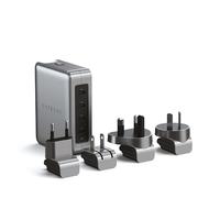 SATECHI Caricatore da Viaggio GaN, Caricatore 145W GaN USB-C con 4 Porte, 2 USB-C PD 3.1 e 2 USB-C PD 3.0, Ricarica Rapida Viaggio Stazione per Apple, Windows, Chrome e altri dispositivi USB-C