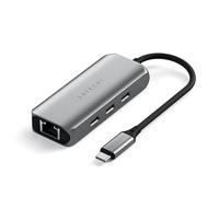 SATECHI - Hub Usb-c 4-en-1 Con Ethernet 2,5 Gbps In Alluminio, Grigio
