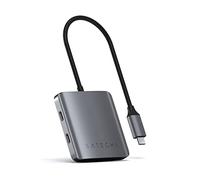 SATECHI 4 in 1 USB C Hub Adattatore Dati Multiporta con 4 Porte da 5Gbps, Design in Alluminio Resistente - per MacBook, Chromebook, Windows e altro (Senza Ricarica o Uscita Video)