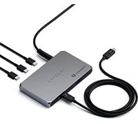 SATECHI 5-in-1 Thunderbolt 4 Slim Hub Dock, Alimentazione USB-C da 60W, Display 8K o Doppio 4K, 3 Porte Thunderbolt 4, USB 3.2 Gen2 - Docking Station per MacBook Air e Pro, Windows e altro