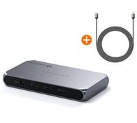 SATECHI 5 In 1 Thunderbolt 4 Slim Hub Pro Docking Station e Cavo HDMI 2.1 8K per Collegamento Video Avanzato e Postazione di Lavoro con MacBook Mac Mini e Dispositivi Compatibili Bundle