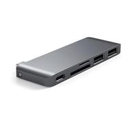 Hub Dock Type C Multiport Spacegrey 2Usb-Sd-Microsd-Usbc Mb12/13 Satech