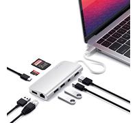 Satechi ST-TCMM8PAS replicatore di porte e docking station per notebook Cablato USB 3.2 Gen 1 (3.1 Gen 1) Type-C Argento