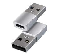 ST-TAUCS Satechi USB-A 3.0 [Stecker] auf USB-C 3.0 [Buchse] Adapter, silver