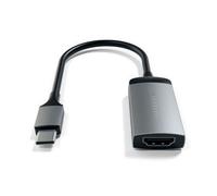 Satechi, Adattatore da USB-C a HDMI 4K 60Hz, Nero / Argento