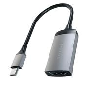 Satechi, Adattatore da USB-C a HDMI 4K 60Hz, Nero / Argento