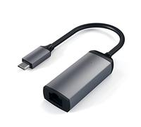 SATECHI Adattatore Ethernet Gigabit USB-C, Grigio Siderale | 10/100/1000Mbps, design compatto in alluminio, plug and play, per MacBook Air/Pro, laptop Windows, iPad e iPhone