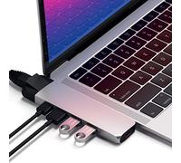 Satechi Adattatore Hub Pro Type-C con Ethernet - HDMI 4K, USB-C PD, Ethernet Gigabit, USB 3.0, Slot per Scheda Micro SD - Per MacBook Pro/Air M2 / M1 (Argento)