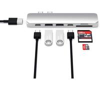 HUB DOCK TYPE C TO HDMI 4K SILVER MULTIPORT 2USB-USBC-SD MB13/15 SATE