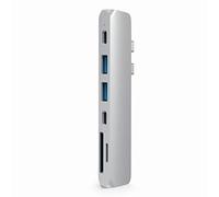 HUB DOCK TYPE C TO HDMI 4K SILVER MULTIPORT 2USB-USBC-SD MB13/15 SATE