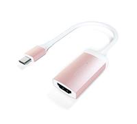 SATECHI Adattatore in Alluminio Tipo-C HDMI 4K (60 Hz) Compatibile con MacBook PRO 2016/2017, MacBook 2015/2016/2017, dell XPS, Lenovo, ChromeBook e Altro (Oro Rosa)