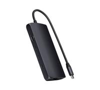 Satechi, Adattatore multiplo a 4 porte da USB-C a Ethernet V3, Nero