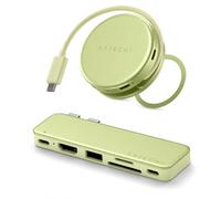 SATECHI Bundle Hub USB-C OntheGo 5 in 1 e Hub USB-C Snap 6 in 2 (Giallo Agrume) Bundle