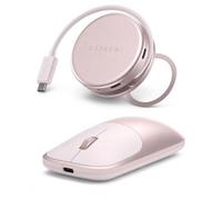 Satechi Bundle Mouse Wireless Slim EX e Hub USB-C OntheGo 5 in 1 (Rosa Pastello) Bundle