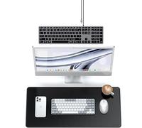 SATECHI Bundle Tappetino Mouse XXL 68x32 cm Nero + Slim W3 Tastiera Cablata USB-C Retroilluminata con Tastierino Numerico QWERTY - Setup Completo per Mac