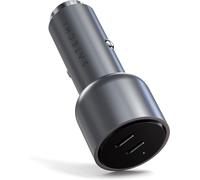 Satechi Caricatore da Auto Doppio USB C PD 40W (20W + 20W), Design Compatto ed Elegante per iPhone, Android, Tablet e Dispositivi Compatibili con Tecnologia USB C e Altro