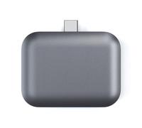 Satechi, Caricabatterie wireless USB-C per Airpods Grigio, Grigio