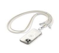 Satechi Cavo OntheGo USB-C con laccio integrato, ricarica rapida 60W, trasferimento dati 480Mbps. Cavo intrecciato da 1,5m regolabile, compatibile con iPhone e Android - Sabbia