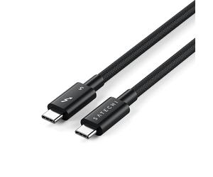 Satechi Cavo Thunderbolt 5 USB-C Certificato, Ricarica PD 240W, Dati 120Gbps, Doppio 8K@60Hz e Triplo 4K@144Hz, Cavo Intrecciato da 1 m, Compatibile con MacBook, iPad, iPhone, PC e Altro