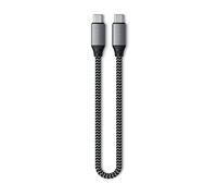Satechi Cavo USB C a USB C 4.0, Ricarica PD 100W, Risoluzione 8K@60Hz e 4K@120Hz, Trasferimento Dati 40Gbps per MacBook Air e Pro, Laptop, PC, Tablet, iPhone, iPad (25 cm)