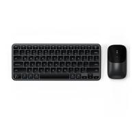 Satechi Combo Tastiera e Mouse Wireless Slim CEX1, QWERTY US, Nero | Layout Americano, Bluetooth multi-dispositivo, ricevitore USB-C, per Mac, Windows e altro