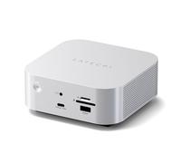 SATECHI CubeDock Docking Station 13 in 1, Thunderbolt 5, Custodia SSD NVMe | USB4 v2 80 Gbps/120 Gbps, ricarica 140W, display fino a 8K, 2,5 GbE, Type-A/C 10 Gbps, raffreddamento attivo