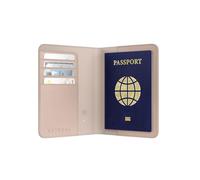 Custodia per passaporto in pelle FindAll con porta carte e protezione RFID