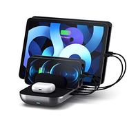 SATECHI Dock5 Stazione Di Ricarica Multi - Dispositivo Con Ricarica Wireless - Cavi Venduti Separatamente - Per M2/M1 iPad Pro/Air, iPhone 16 Pro Max/16 Pro/16/16 Plus/15 Pro Max/15 Pro/15/14/13