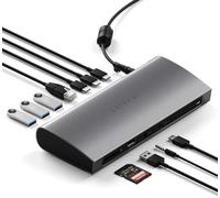 SATECHI Thunderbolt 4 Docking Station 12 in 1 Thunderbolt 4 USB C Hub - 4 porte downstream, 96 W PD, 3 porte USB-A 3.2, porta USB-A 2.0, lettore di schede SD, GbE, jack audio - per MacBook M2 e M1