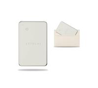 SATECHI FindAll GPS Tracker per Portafogli, Apple Find My, Beige | Localizzatore Bluetooth per portafoglio, alternativa al localizzatore GPS con Apple Find My, ricarica senza fili, segnale