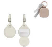 SATECHI FindAll Travel & Keys Bundle - Localizzatore Valigia Beige + Cercatore Chiavi Rose con Apple Find My, Ricarica Wireless e Avvisi Sonori