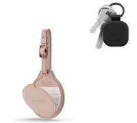 SATECHI FindAll Travel & Keys Bundle - Localizzatore Valigia Desert Rose + Portachiavi GPS Nero con Apple Find My, Ricarica Wireless