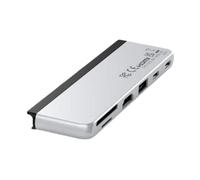 Satechi, Hub Doppia USB-C per Surface Pro 9 con 6 Porte Diverse, Grigio