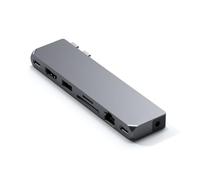 SATECHI Hub Dual USB C Pro Max 8 in 1, USB4 40Gbps, 96W, Grigio