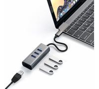 Satechi Hub USB 3.0 3 Porte Tipo-C con Porta Ethernet in Alluminio