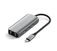 SATECHI - Hub Usb-c 4-en-1 Con Ethernet 2,5 Gbps In Alluminio, Grigio