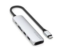 Satechi ST-P6SS hub di interfaccia USB Tipo-C 10000 Mbit/s Argento